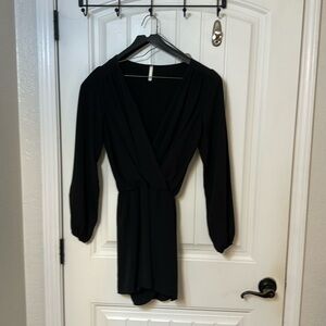 Long sleeve black romper. Size M